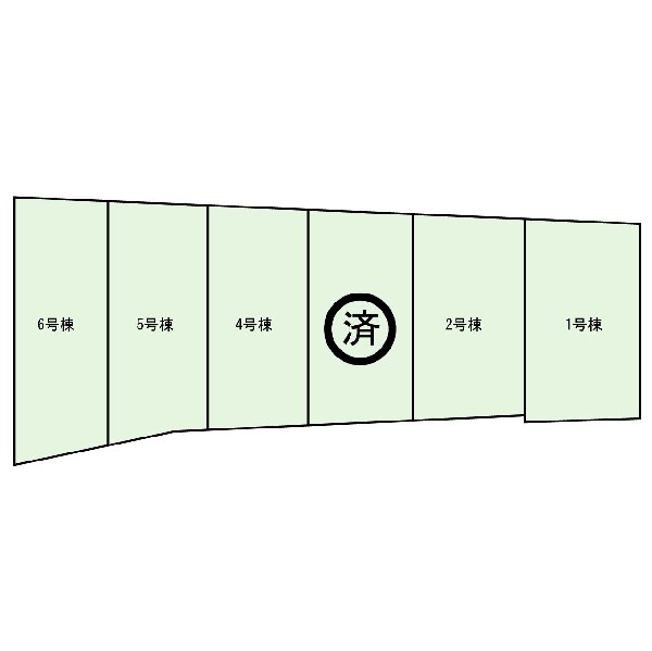 区画図:駅４分の立地に全６棟の新築分譲が誕生します♪