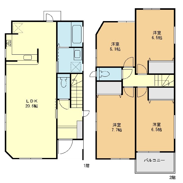 間取り:３号棟間取図