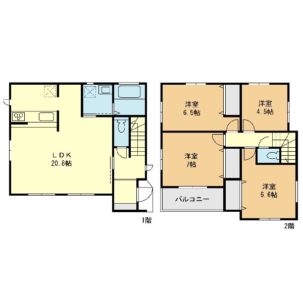 間取り:４号棟間取図