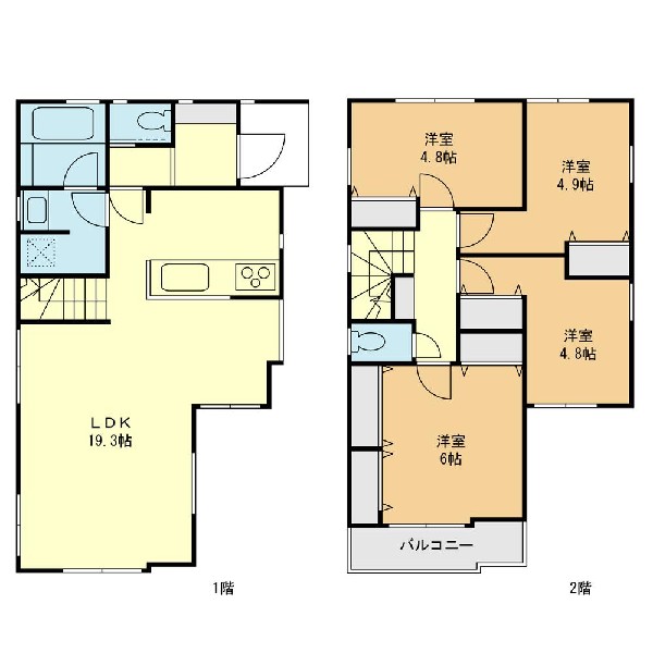 間取り:B棟間取図