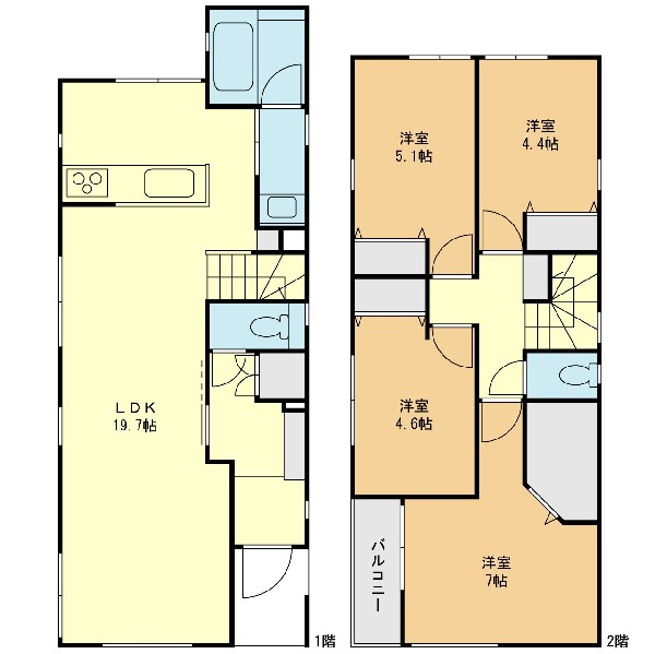 間取り:E棟間取図