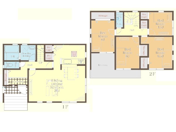 間取り:間取図1号棟