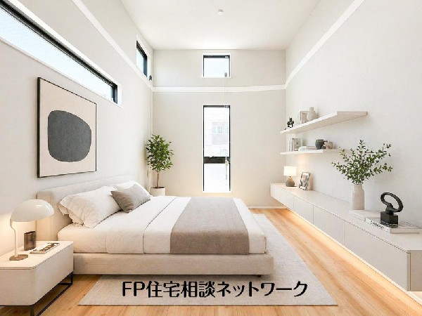 寝室は常に明るく、気持ちの良い毎朝を迎えられます。（本画像はCGで作成しており、実際に現地に家具はおかれておりません。また価格に家具は含まれておりません。）