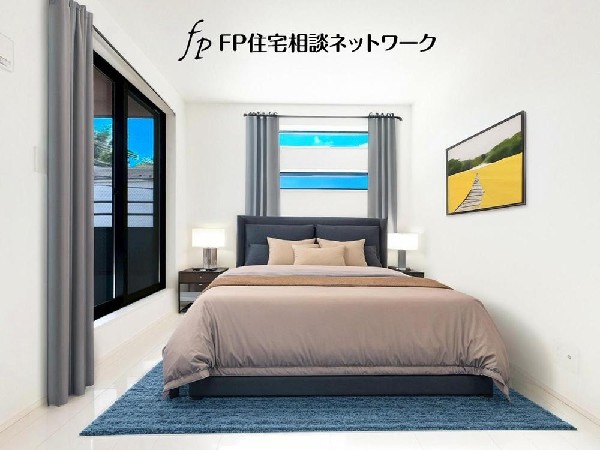 ◇居室◇  光が取り込みやすい2面採光の居室。（本画像はCGで作成しており、実際に現地に家具はおかれておりません。また価格に家具は含まれておりません）