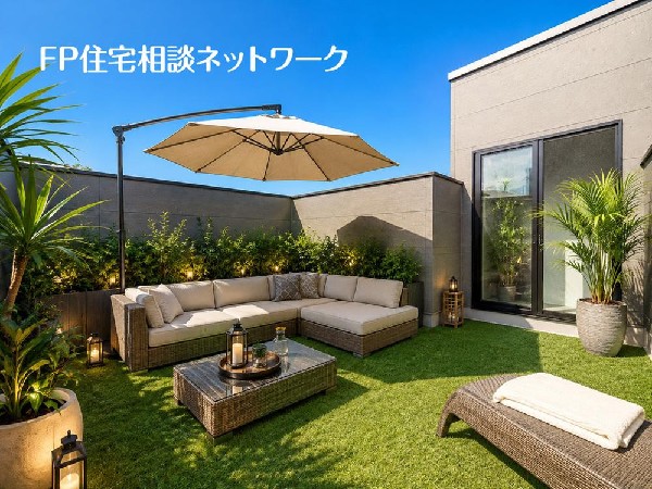開放的なバルコニーは太陽の温かな温もりをめいっぱい受け止めてくれます。（本画像はCGで作成しており、実際に現地に家具はおかれておりません。また価格に家具は含まれておりません。）