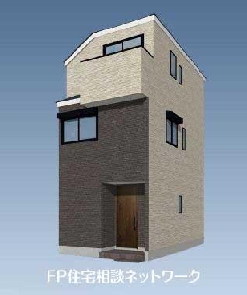 外観:【A棟】清潔感のあるカラーで爽やかな中にもあたたかみを感じさせるデザイン。青空を背景に凛と立つスタイリッシュな外観が、住まう人に誇りを与えてくれます。