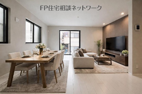 家族と過ごす時間を大切にしたい方にぴったりのゆとりある住空間です。（本画像はCGで作成しており、実際に現地に家具はおかれておりません。また価格に家具は含まれておりません。）