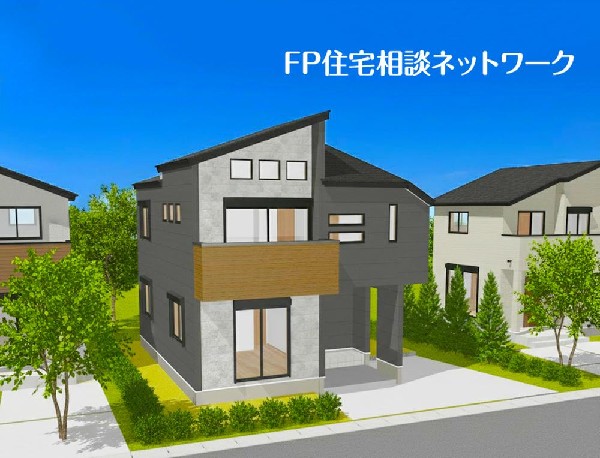 外観:屋根形状に特徴を持たせたシンプルモダンな外観。凹凸と配色の一部アクセントをつけることで飽きのこないお洒落さが特徴です。(B号棟)