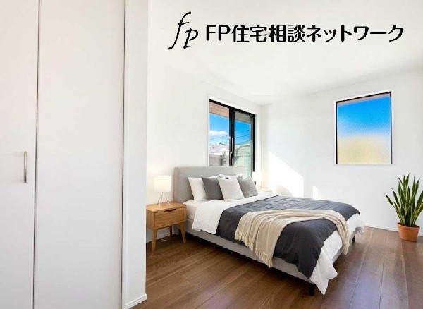 光が取り込みやすい2面採光の居室。日当たり良好です。（本画像はCGで作成しており、実際に現地に家具・家電はおかれておりません。また価格には含まれておりません）