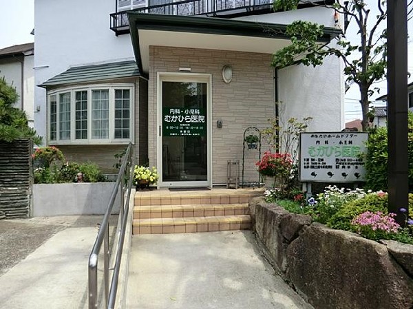 周辺環境:内科小児科むかひら医院(内科小児科むかひら医院まで800m)