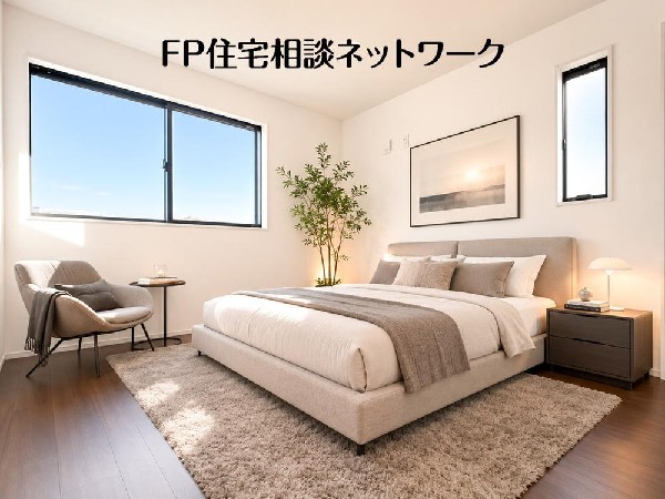 寝室は常に明るく、気持ちの良い毎朝を迎えられます。（本画像はCGで作成しており、実際に現地に家具はおかれておりません。また価格に家具は含まれておりません。）