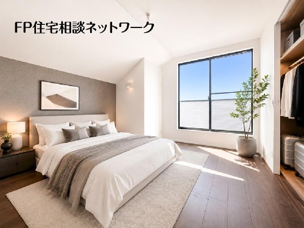 寝室は常に明るく、気持ちの良い毎朝を迎えられます。（本画像はCGで作成しており、実際に現地に家具はおかれておりません。また価格に家具は含まれておりません。）