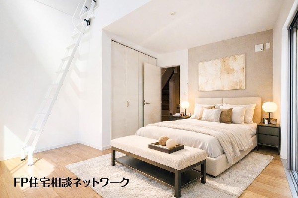 寝室は常に明るく、気持ちの良い毎朝を迎えられます。（本画像はCGで作成しており、実際に現地に家具はおかれておりません。また価格に家具は含まれておりません。）