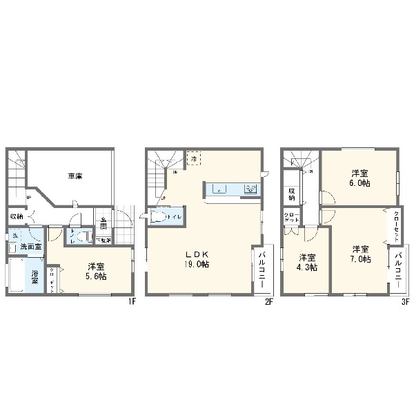 間取り:17号棟間取図