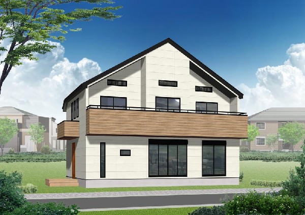 外観:（A号棟）完成予想図