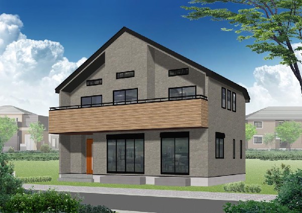 外観:（B号棟）完成予想図