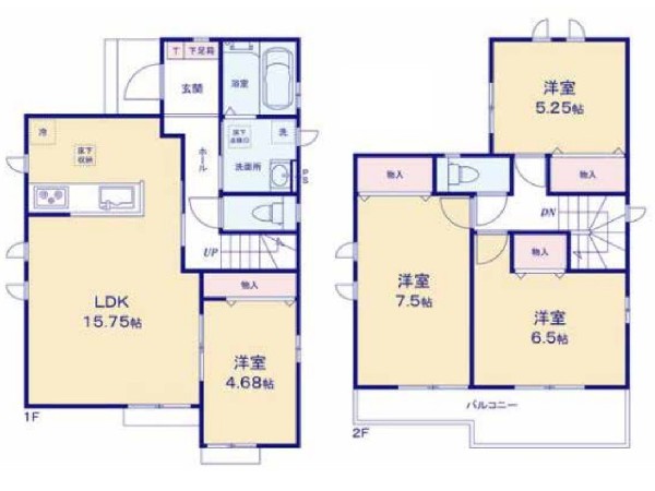 間取り:間取図A号棟  