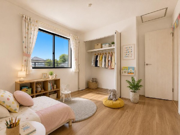 「どういう家具を置こうかな」とわくわくする。自分好みのお部屋にしてオンリーワンのお部屋でゆったりと寛ごう♪（本画像はCGで作成しており、実際に現地に家具はおかれておりません。また価格に家具は含ません）