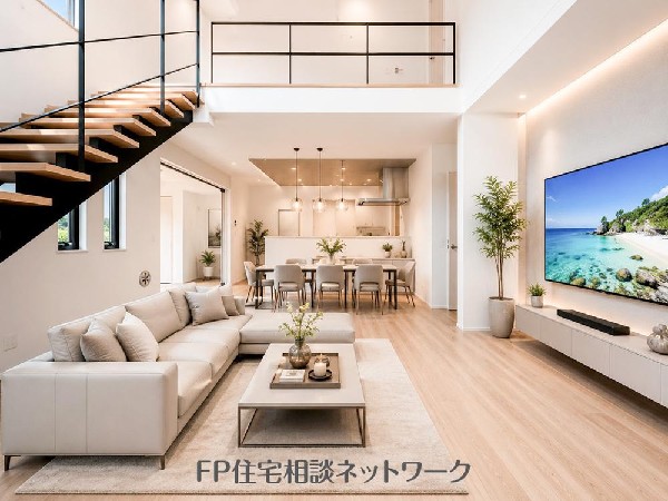 家族と過ごす時間を大切にしたい方にぴったりのゆとりある住空間です♪（本画像はCGで作成しており、実際に現地に家具はおかれておりません。また価格に家具は含まれておりません。）