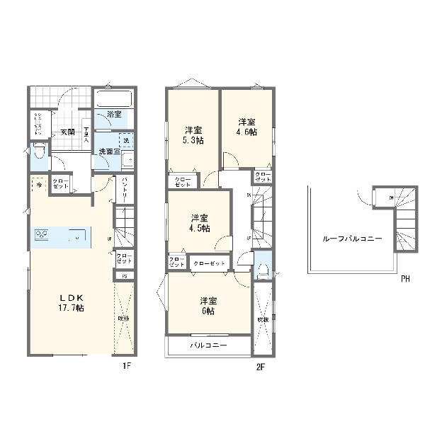 間取り:１７号棟間取図