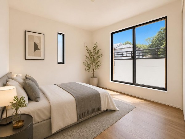 「どういう家具を置こうかな」とわくわくする。自分好みのお部屋にしてオンリーワンのお部屋でゆったりと寛ごう♪（本画像はCGで作成しており、実際に現地に家具はおかれておりません。また価格に家具は含ません）