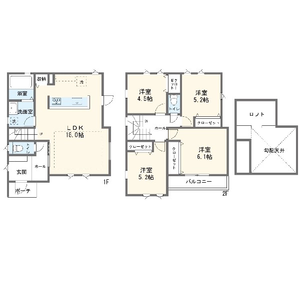 間取り:間取図3号棟