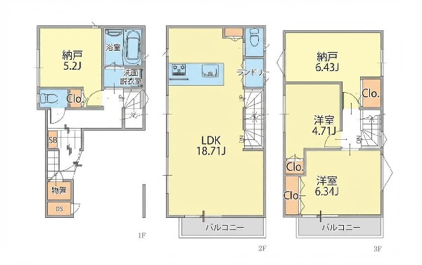 間取り:間取図2号棟