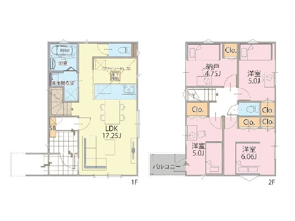 間取り:間取図(2号棟)