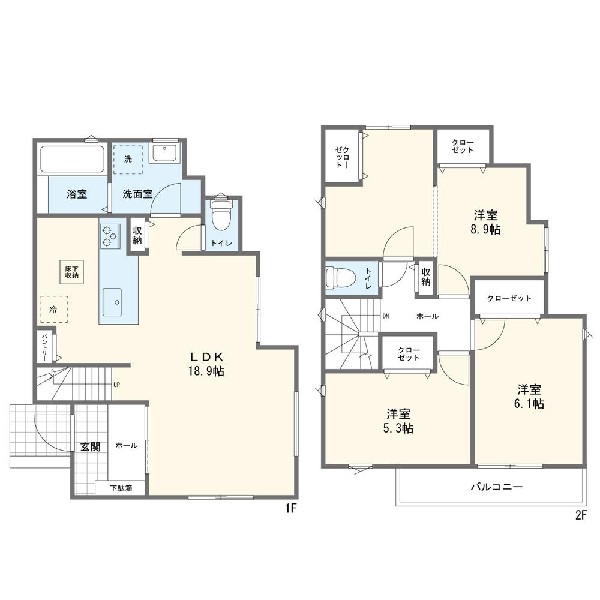 間取り:6号棟間取図