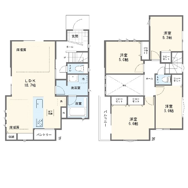 間取り:5号棟間取図