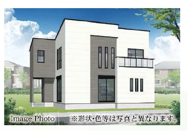 外観:（５号棟）完成予想図