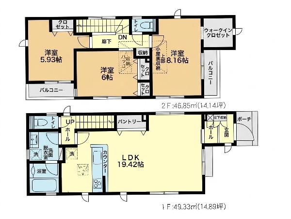 間取り:4号棟間取図