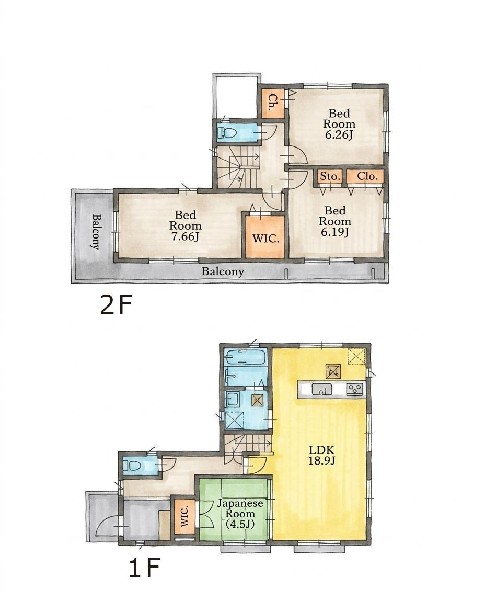 間取り:１号棟間取図