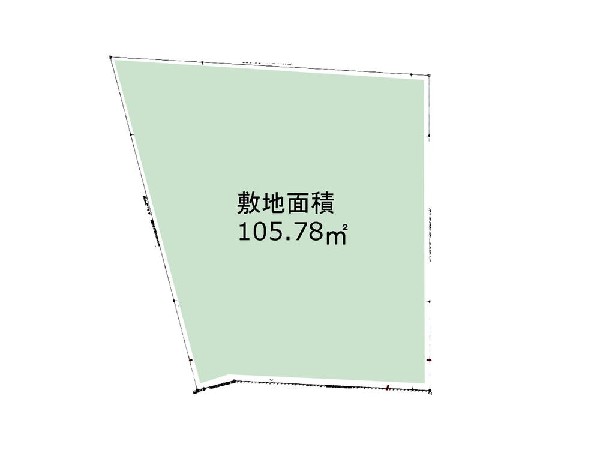 区画図:土地価格5500万円、土地面積105.78m2