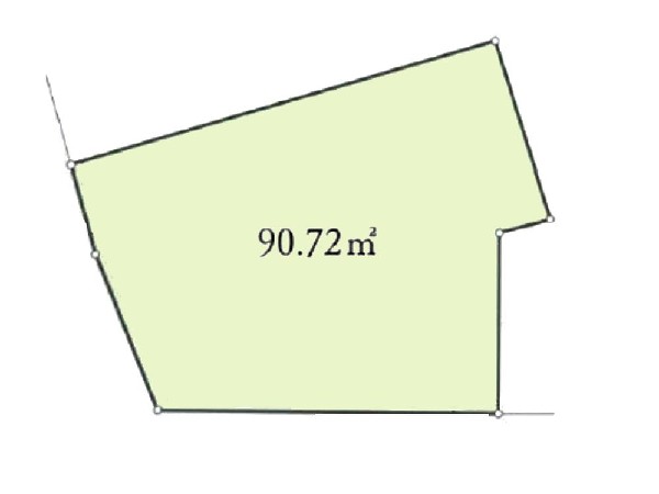 区画図:土地価格4490万円、土地面積90.72m2