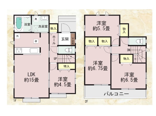 間取り:A号棟間取図