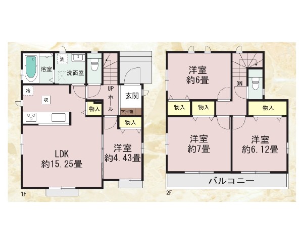 間取り:B号棟間取図