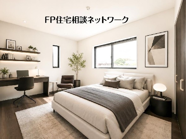寝室は常に明るく、気持ちの良い毎朝を迎えられます。（本画像はCGで作成しており、実際に現地に家具はおかれておりません。また価格に家具は含まれておりません。）