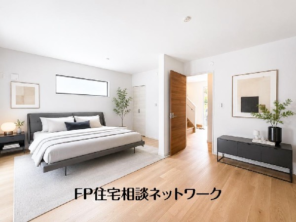 寝室は常に明るく、気持ちの良い毎朝を迎えられます。（本画像はCGで作成しており、実際に現地に家具はおかれておりません。また価格に家具は含まれておりません。）