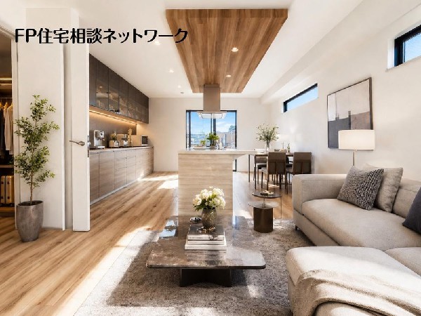 室家具の配置がしやすい広さを確保したこだわりの間取りです。（本画像はCGで作成しており、実際に現地に家具はおかれておりません。また価格に家具は含まれておりません。）