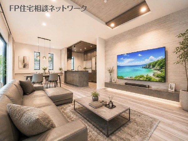 家族と過ごす時間を大切にしたい方にぴったりのゆとりある住空間です♪（本画像はCGで作成しており、実際に現地に家具はおかれておりません。また価格に家具は含まれておりません。）
