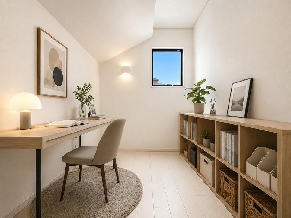 日差しを長時間受ける事が出来る暖かいお部屋です。（本画像はCGで作成しており、実際に現地に家具はおかれておりません。また価格に家具は含まれておりません。）