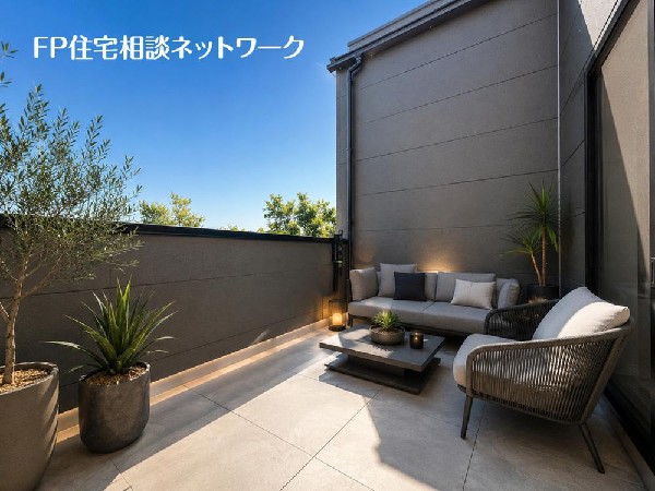 開放的なバルコニーは太陽の温かな温もりをめいっぱい受け止めてくれます。太陽の光と爽やかな風を受けたお洗濯物はあっという間に乾き、取りこむ時には太陽の匂いを感じられそうですね。