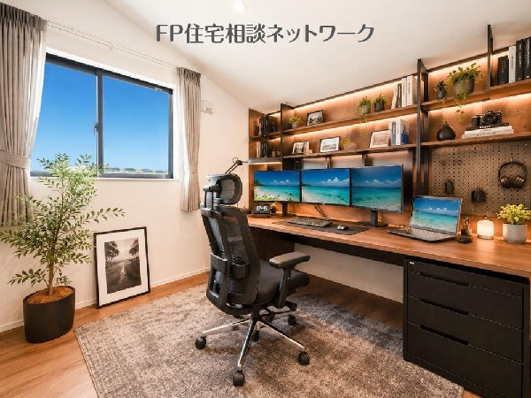 ワークスペースとしてはもちろん、読書や趣味を楽しめる快適なプライベートルームです。♪（本画像はCGで作成しており、実際に現地に家具はおかれておりません。また価格に家具は含ません）