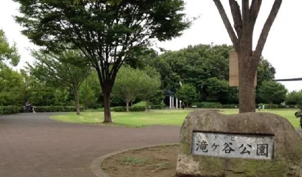 周辺環境:滝ヶ谷公園 (港北ニュータウンの公園の特徴である、豊かな緑に囲まれ土地の高低差を上手く利用して作られた公園です)