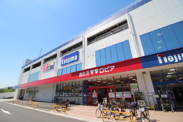 周辺環境:食生活ロピア川崎水沢店　(異業種コラボ店舗ロピア・マツモトキヨシ・ノジマがオープン。ローコストをうたい文句にしたお店が、一つ館に集まりました)