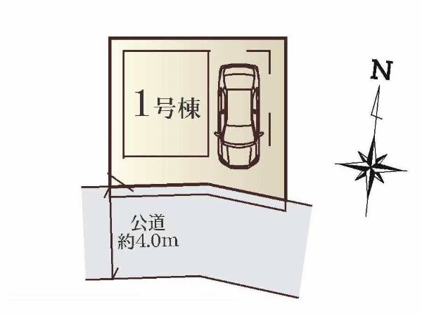 区画図:南道路に面し、太陽の日差しが降りそそぐ明るい住宅です。