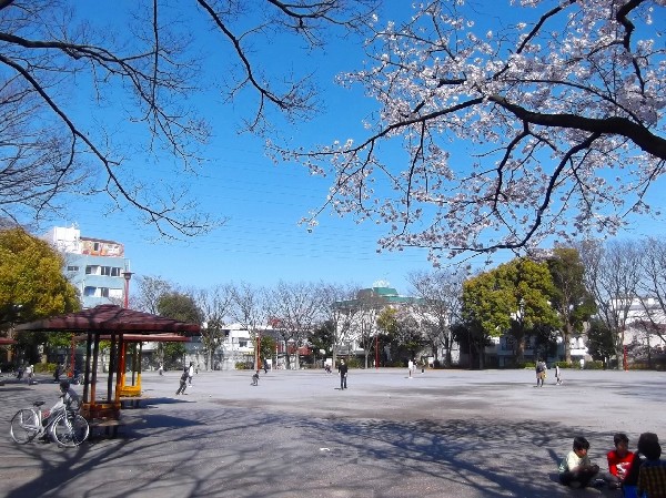 周辺環境:橘公園(かなり広い公園なので、危険がないボール遊びなら自由に遊べる。)