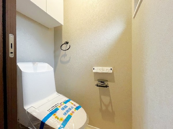 掃除用品やトイレットペーパーなど、ちょっとしたものを収納するのに便利なトイレ内収納もあります。