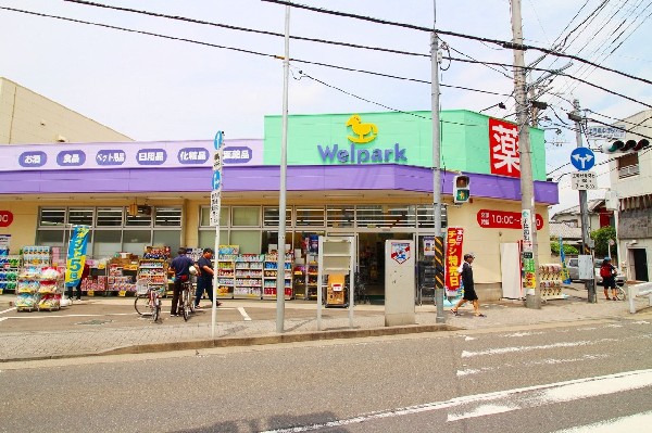 周辺環境:ウェルパーク　川崎中野島店(スーパーやコンビニとともに生活に欠かせないというドラッグストアは、近所にあると頼もしい限りですね。)